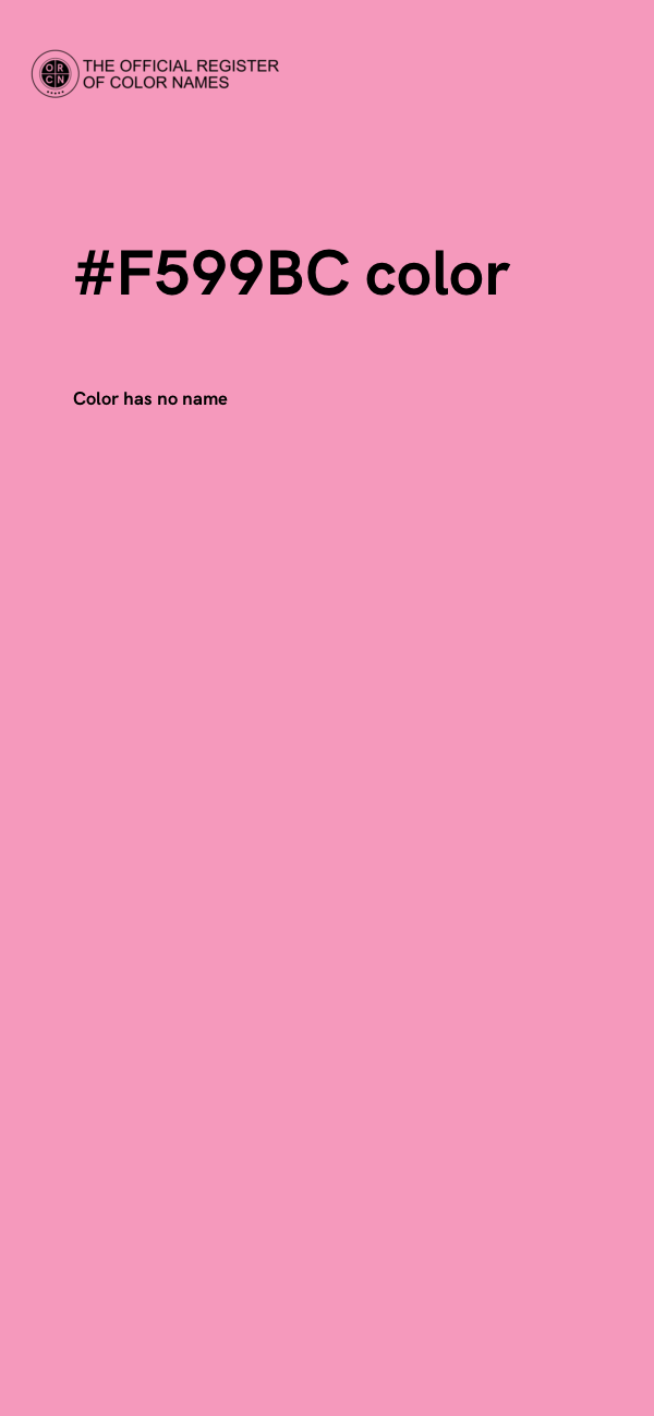 #F599BC color image