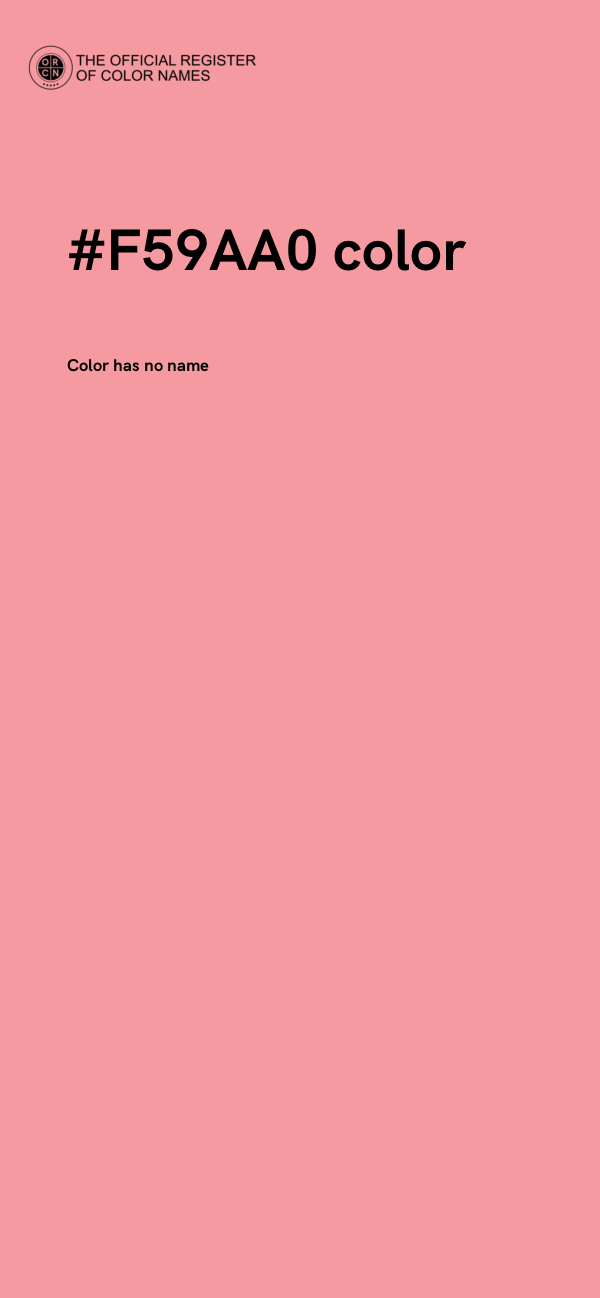 #F59AA0 color image