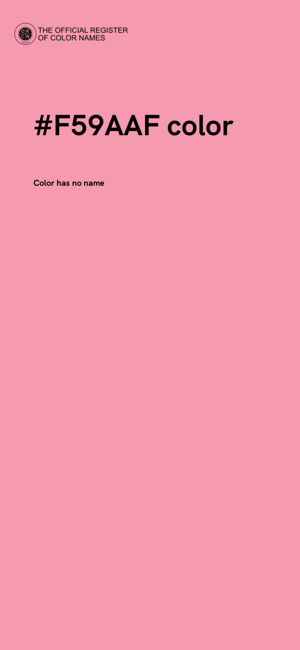 #F59AAF color image