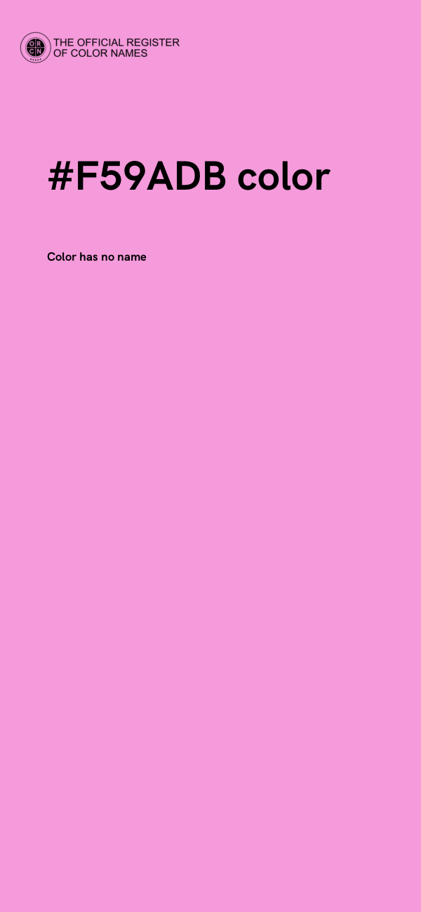 #F59ADB color image