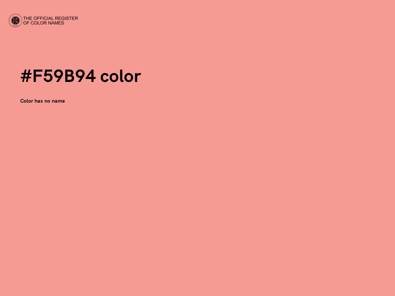 #F59B94 color image