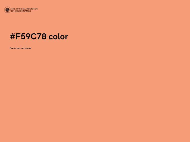 #F59C78 color image