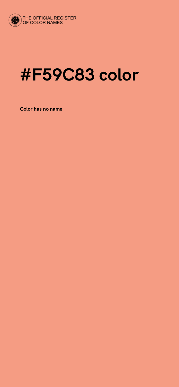 #F59C83 color image