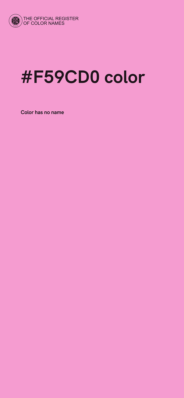 #F59CD0 color image