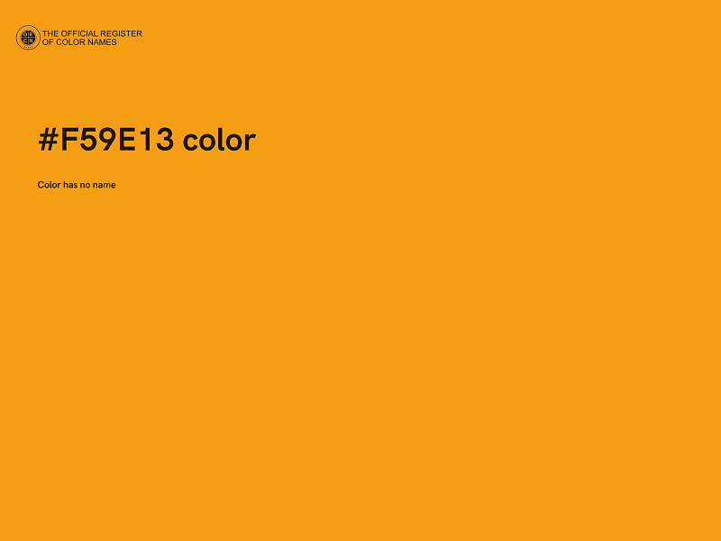 #F59E13 color image