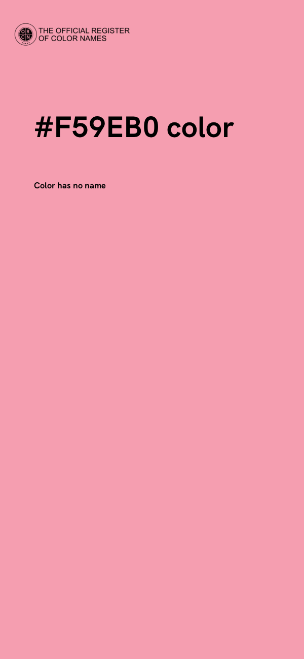 #F59EB0 color image