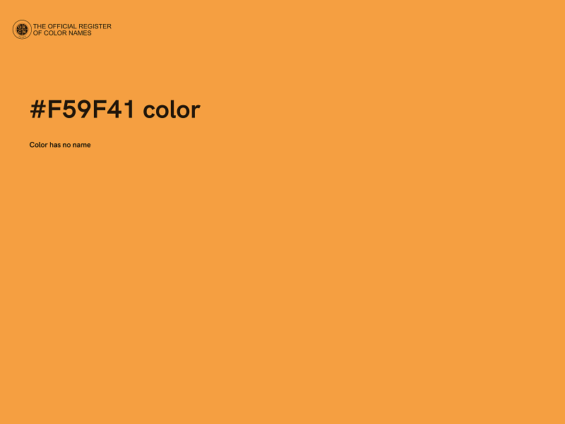 #F59F41 color image