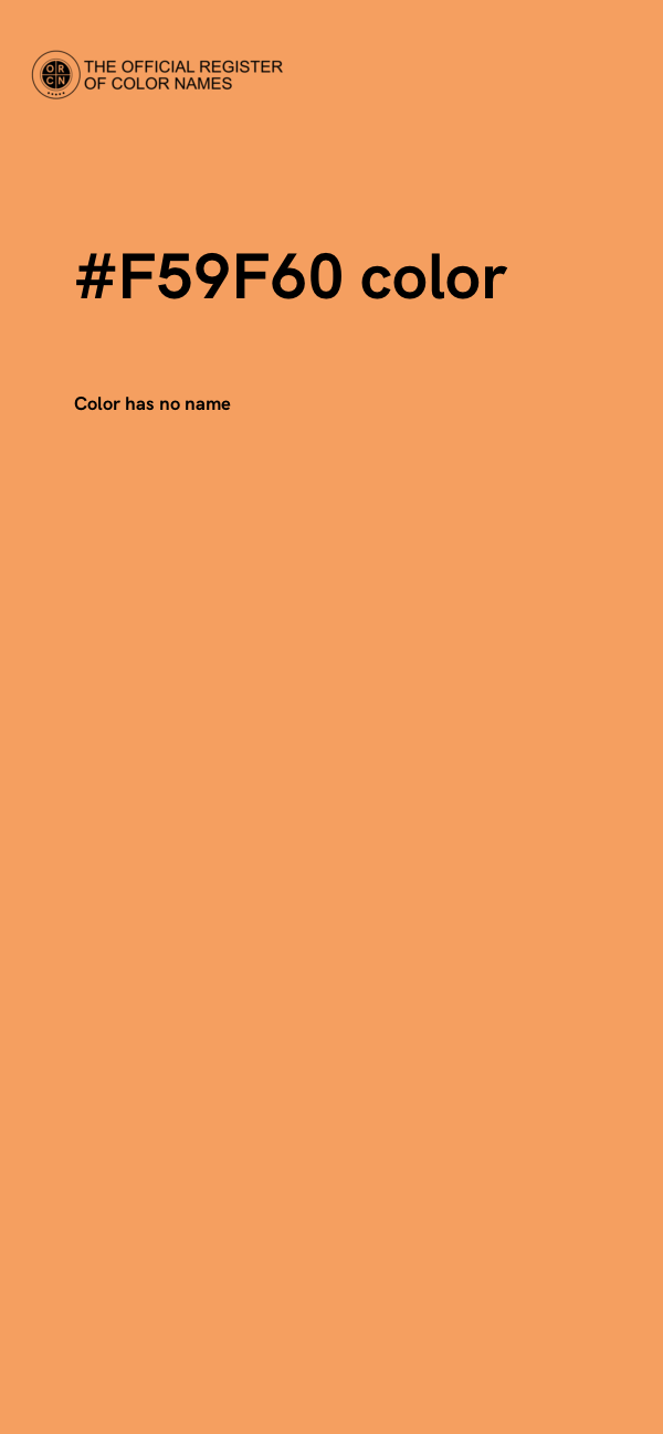 #F59F60 color image