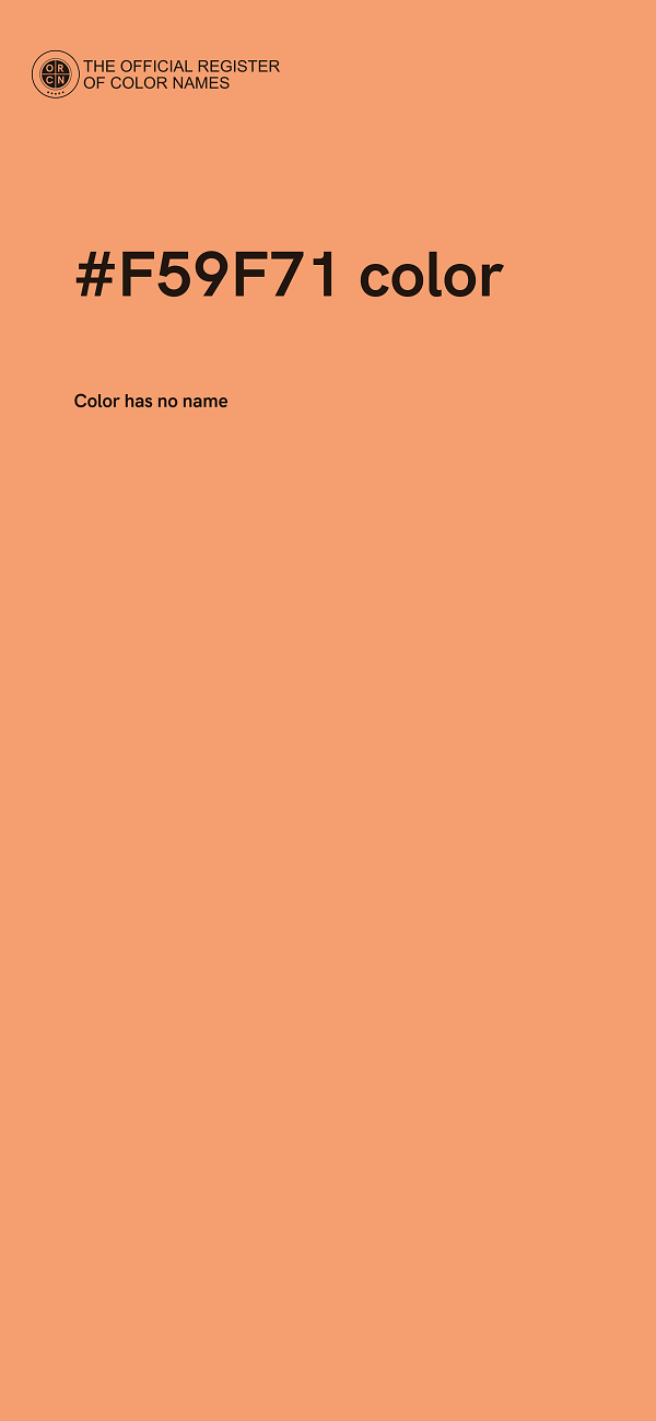 #F59F71 color image
