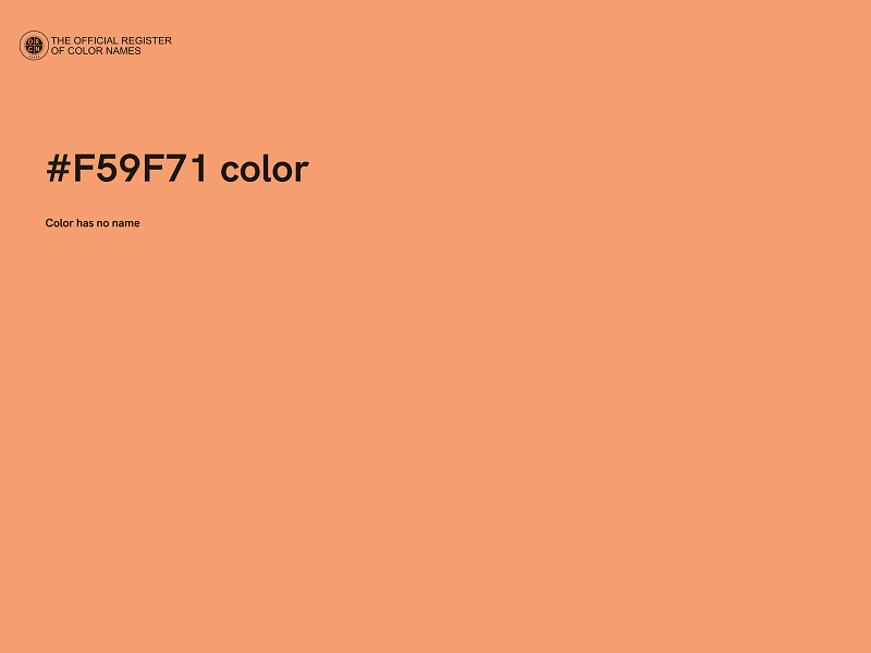 #F59F71 color image