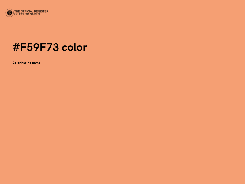 #F59F73 color image