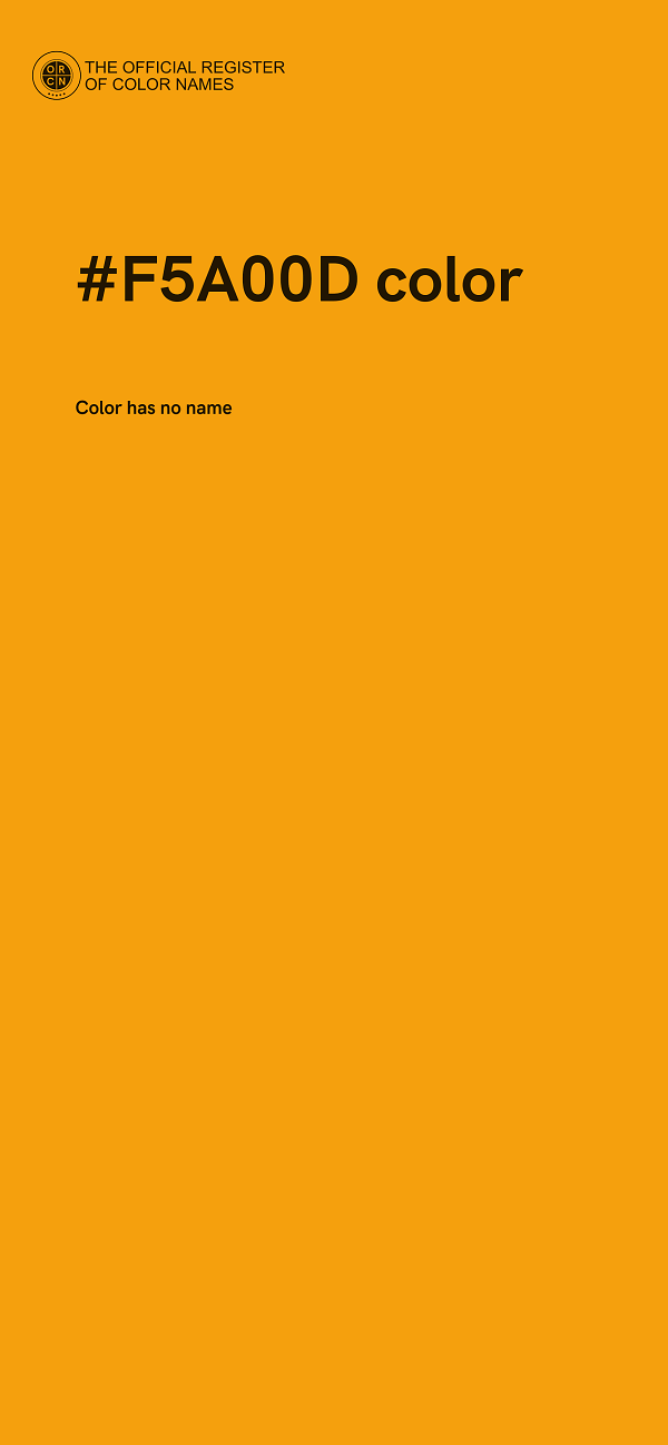 #F5A00D color image