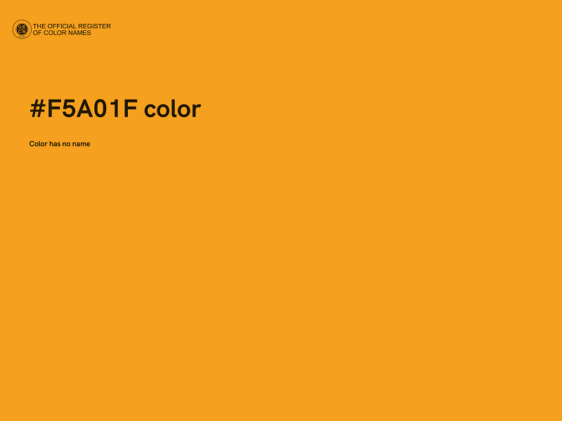 #F5A01F color image