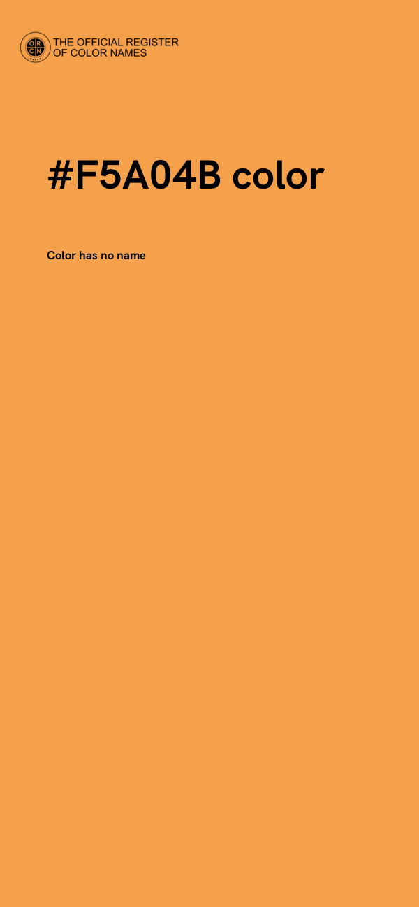 #F5A04B color image