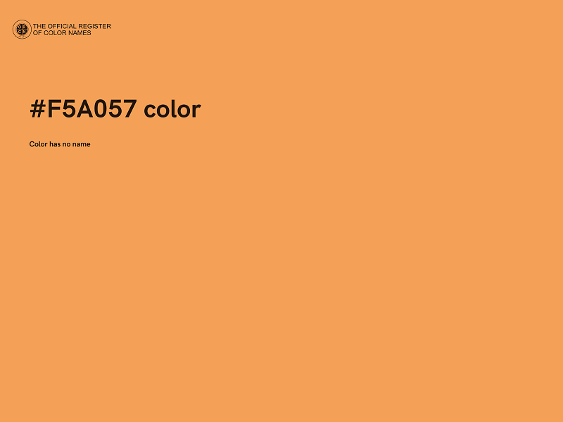 #F5A057 color image