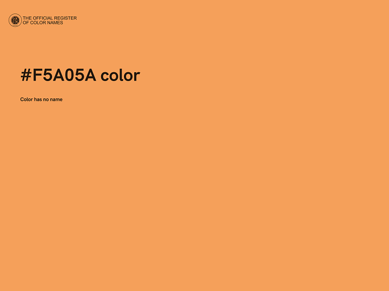 #F5A05A color image