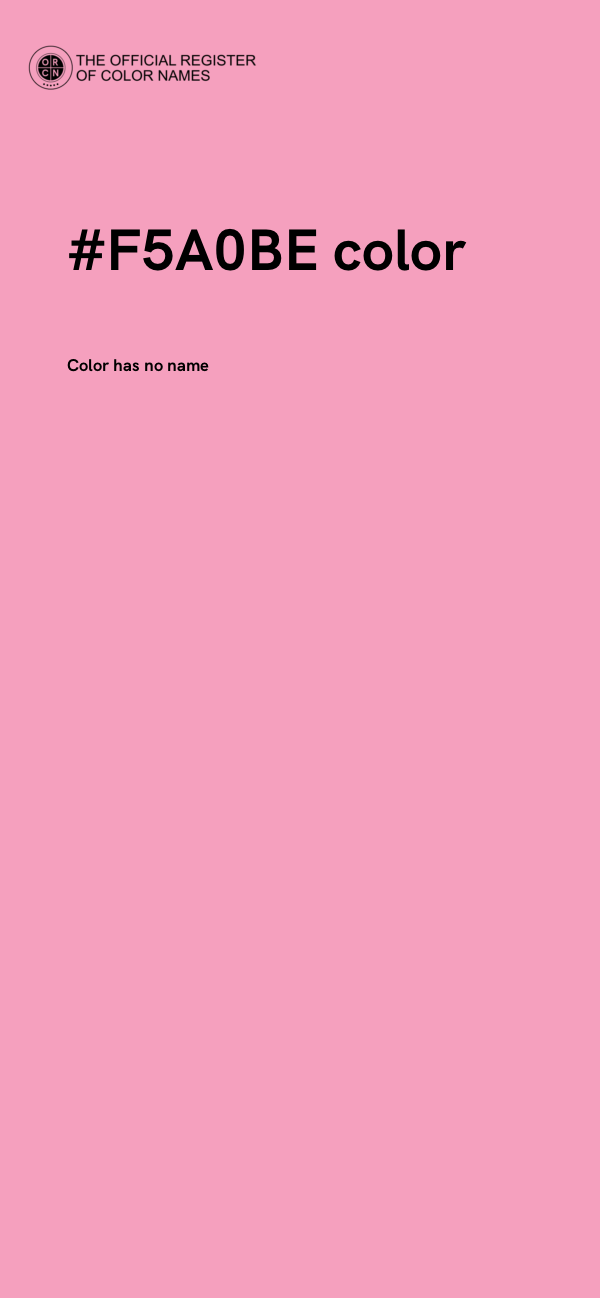 #F5A0BE color image