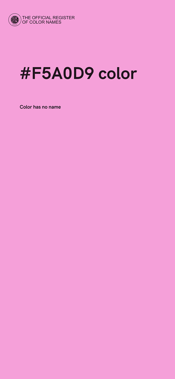 #F5A0D9 color image