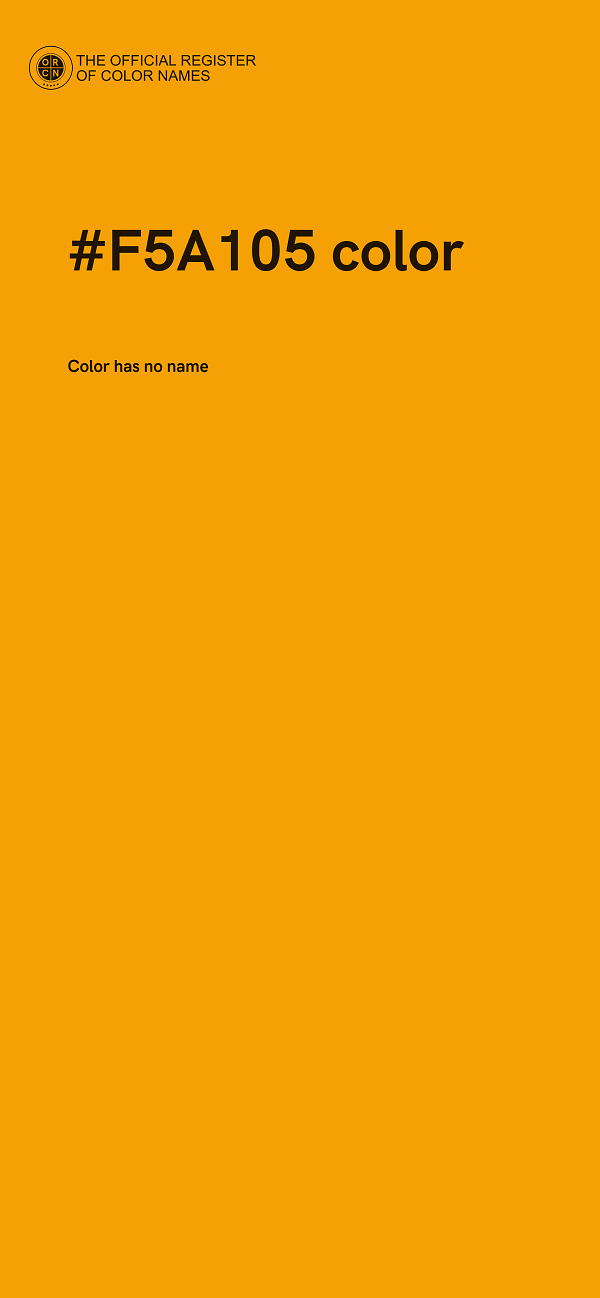 #F5A105 color image