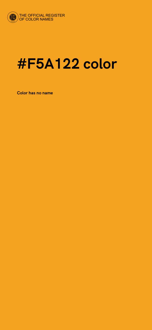 #F5A122 color image