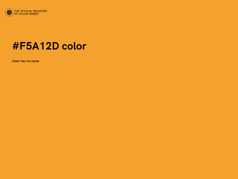 #F5A12D color image
