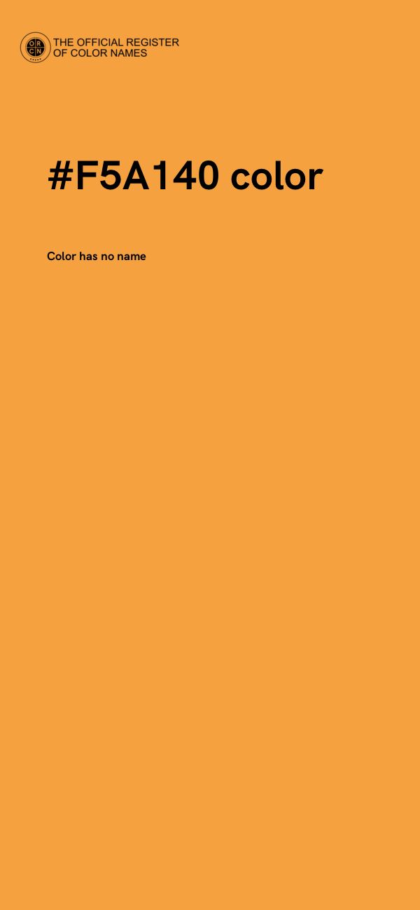 #F5A140 color image