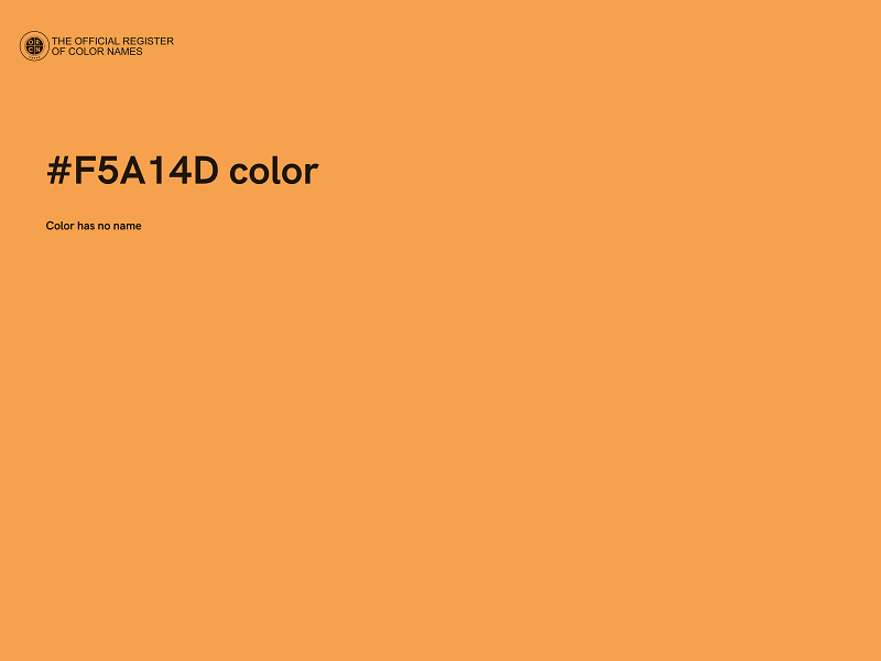 #F5A14D color image