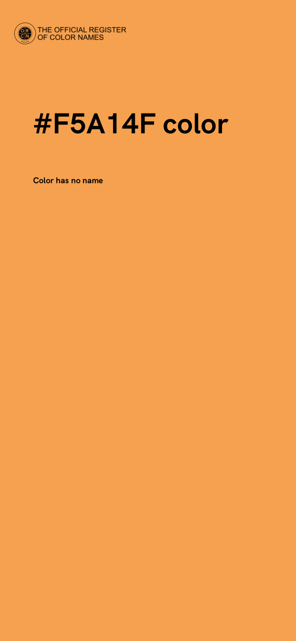 #F5A14F color image