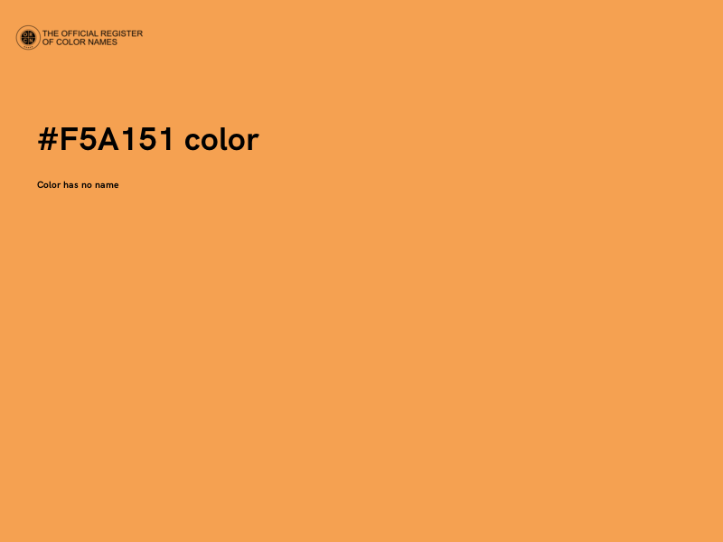 #F5A151 color image