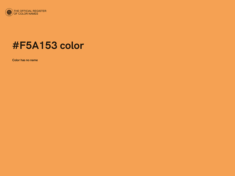 #F5A153 color image