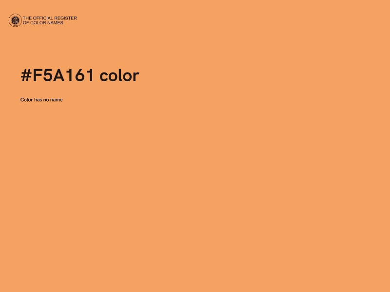 #F5A161 color image