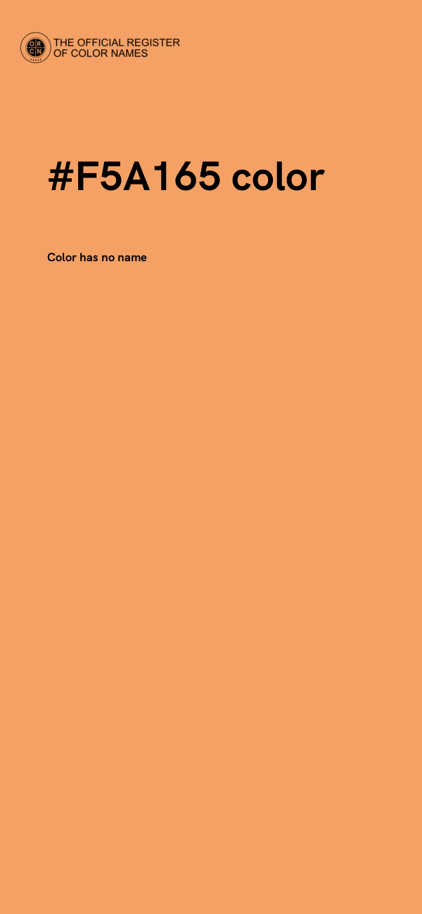 #F5A165 color image