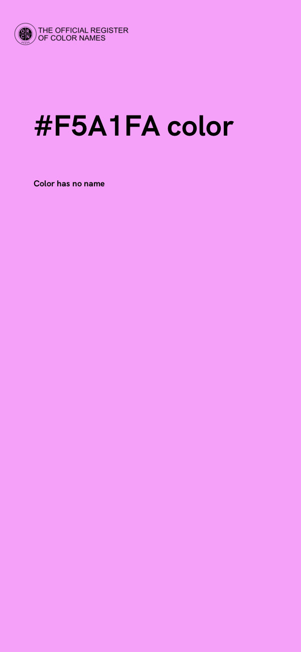 #F5A1FA color image