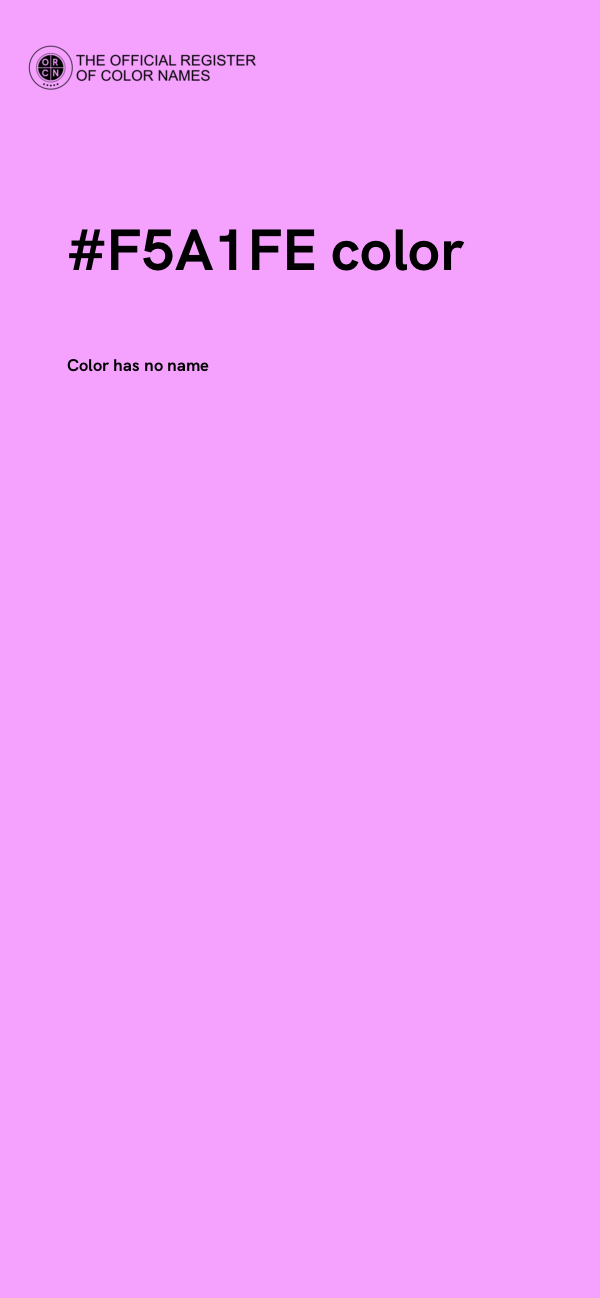 #F5A1FE color image