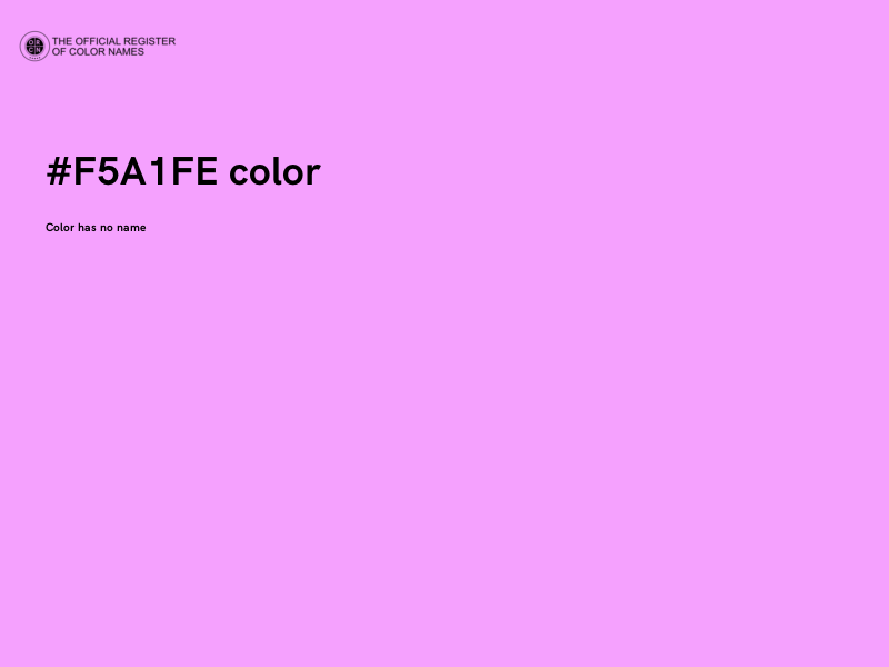 #F5A1FE color image