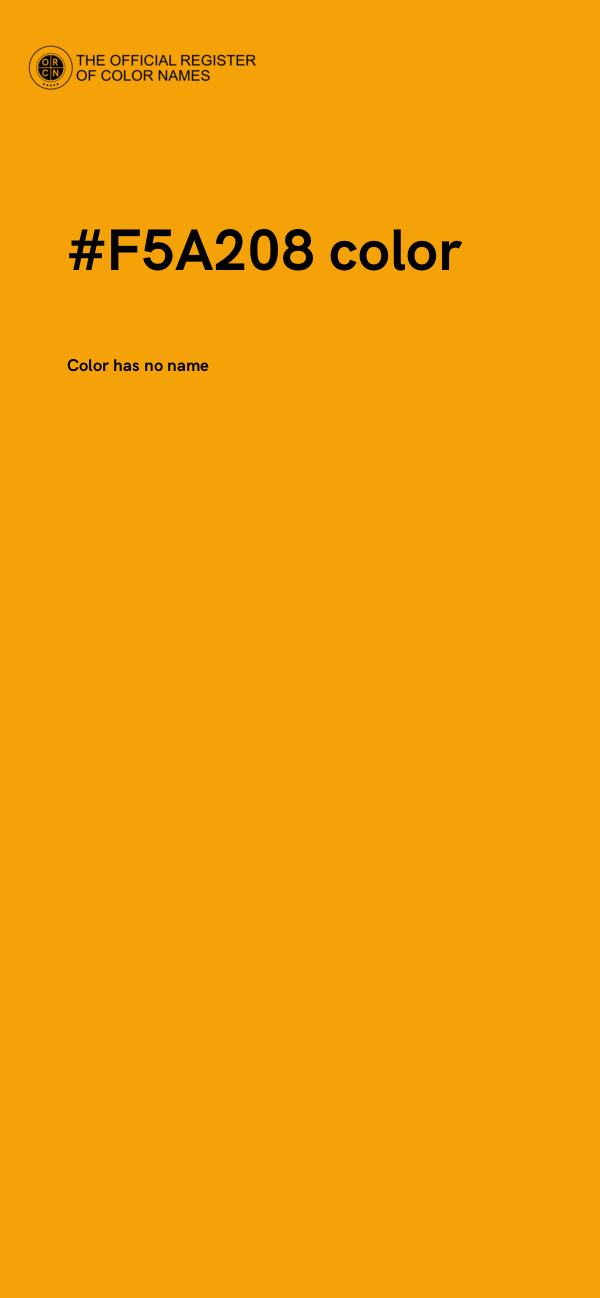 #F5A208 color image