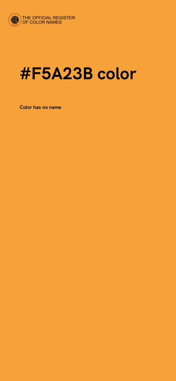 #F5A23B color image