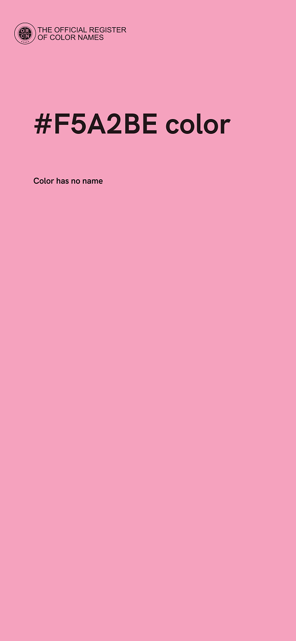 #F5A2BE color image