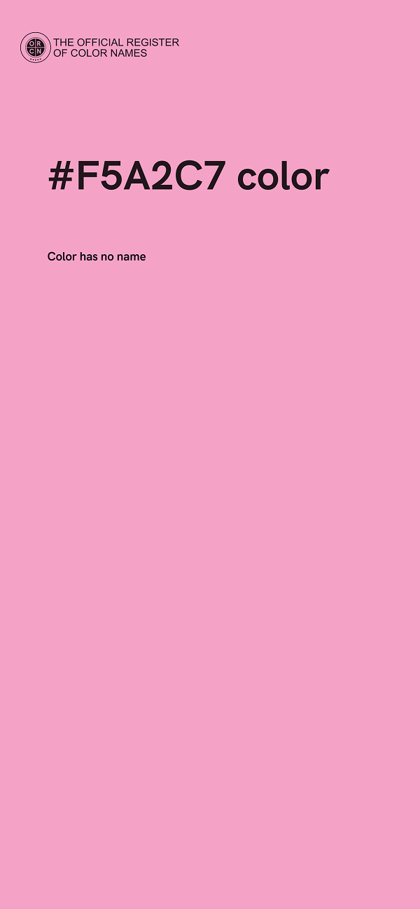 #F5A2C7 color image