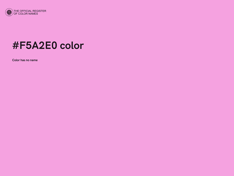 #F5A2E0 color image