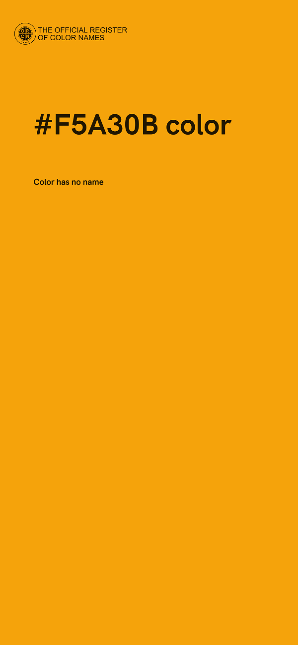 #F5A30B color image