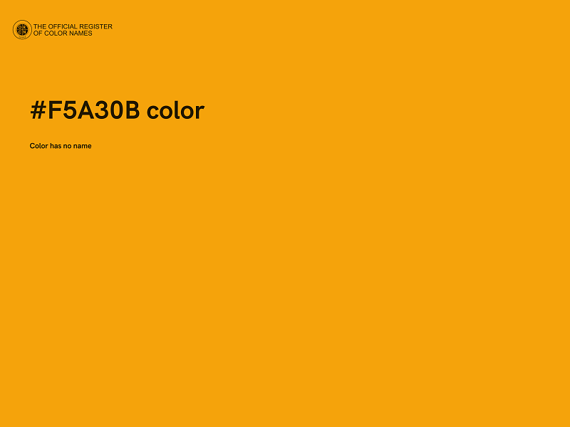 #F5A30B color image