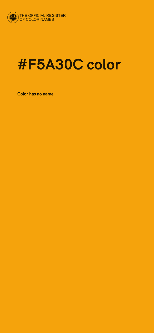 #F5A30C color image