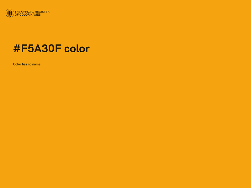 #F5A30F color image