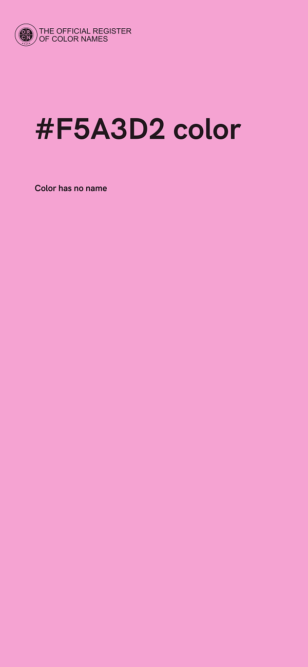 #F5A3D2 color image
