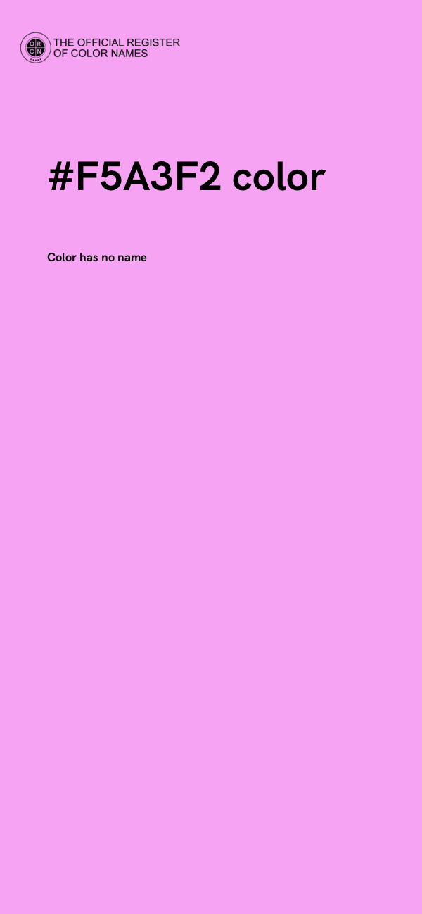 #F5A3F2 color image