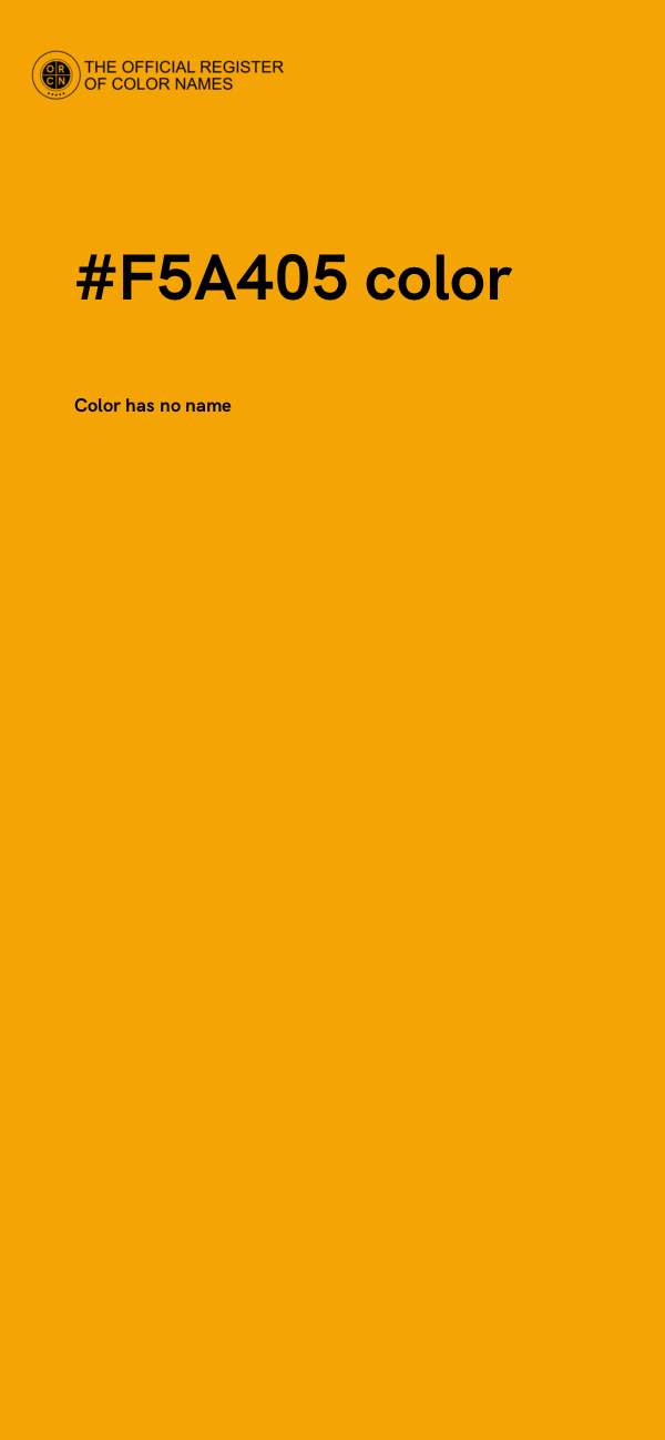 #F5A405 color image