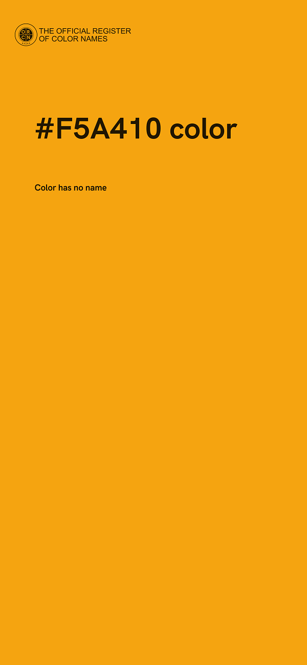 #F5A410 color image