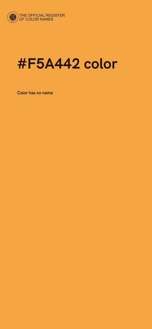 #F5A442 color image