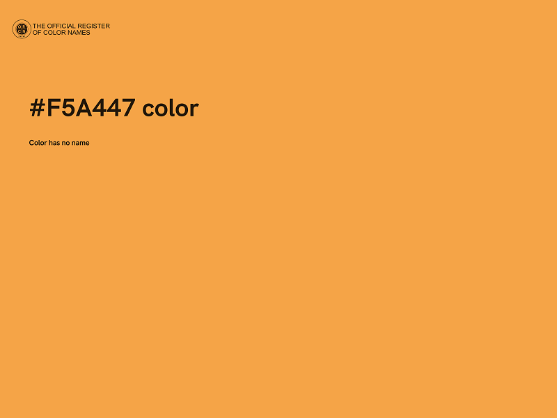 #F5A447 color image